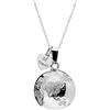 WearTravelers Collana Chiama Angeli The Sound of Travel in Argento 925 oppure Ottone - Idea Regalo per Gravidanza per una Futura Mamma Viaggiatrice - Modello Chiama Angeli (Ottone, 100, Centimetri)