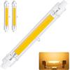 MZIEIU R7S LED 118mm Dimmerabile,Bianco Caldo 3000K,Lampadine LED COB 20W 118mm Equivalenti a J118 200W Lampada Alogena,2000LM Nessun Sfarfallio,Illuminazione Fascio 360°, Confezione da 2
