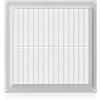 ABOUT VENT 250x250mm Griglia Ventilazione in Plastica ABS Bianca con Zanzariera - Griglie Aerazione Rettangolari