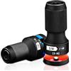 zozoa Adattatore per avvitatore a percussione, 2 pezzi, attacco quadrato da 1/2 e 3/8 su 1/4 esagonale, per Impact Wrench, acciaio CR-MO