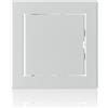 ABOUT VENT Sportello di revisione in metallo 100x100mm - Sportello di revisione bianco in acciaio - Sportello di manutenzione, Sportello di ispezione, Sportello di controllo manutenzione