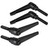 efuturetime 4 Pcs Maniglie a Leva di Serraggio M12-50mm Maniglia a Ripresa di Boccaggio Regolabile in Acciaio al Carbonio Nero