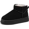 Rumkok Stivali Donna Caldo Stivali Da Neve Donna Comode Scarpe Da Neve Pelliccia Stivali Invernali Impermeabili Stivaletti Con Pelo Breve Moda