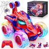 FUIOCOCP Macchina Telecomandata per Bambini, Giochi Spider Monster Truck Radiocomandata con Luci Auto RC, 360°Rotazione Giocattolo Macchine Regalos Bambino 3 4 5 6 7 8 9 Anni Maschio Bambina Compleanno Natale