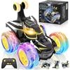 FUIOCOCP Macchina Telecomandata per Bambini 3 4 5 6 7 8 9 10 Anni, 2.4Ghz Monster Truck Radiocomandata Camion con Luci, 360°Rotazione Bat Stunt RC Auto Giocattoli Regalo Compleanno Natale Giochi Bimbi Bambino