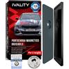 Ivality Porta targa Magnetico Senza Cornice per 2 Targa, Supporto Magnetico Invisibile per Auto, Portatarga Intercambiabile Austria, Omologato Stradale, Testato TÜV fino a 350 km/h
