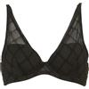 Emporio Armani all Over Mesh Monogram Balconette Bra