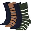 Tommy Hilfiger Clssc Sock 701227253 Calzini, Verde (Army Green/Desert Khaki), 39-42 Uomo (Pacco da 4)