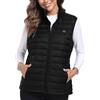 MoFiz Gilet Senza Maniche Donna Gilet Trapuntato da Donna con Cappuccio Per la Transizione con Cappuccio White M