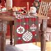 BonBotimen Runner da Tavolo Natalizio 33 x 183 cm Moderno Decorazioni Natalizie Tavolo per Tavola di Natale in Lino Lavabile Fiocchi di Neve Decorazione per Interni ed Esterni, Vacanze, Soggiorno