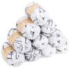Coopay 10 Gomitolo di Lana per Uncinetto, 450g, Filato per Uncinetto Morbido Multicolore, Filato per Maglieria, Lana Gomitoli per Vestiti per Neonati, Sciarpe, Calzini - Bianco Grigio
