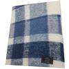 Gitiesse Plaid in Pura Lana Vergine Art Mohair 92% Lana 8% Poliammide Vari Colori 1 Piazza e 2 Piazze Matrimoniale (Blu, 1 Piazza(200x150 cm))