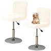 AIMENJOY Coprisgabello da bar Jacquard Coprisedie con Schienale Universale Fodere per Sgabelli per Sedia da Bar Fodere Coprisedia Rimovibile per Bar Cene Hotel (Beige,2)