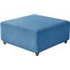 Highdi Copri Pouf Quadrato Elasticizzato, Copri Poggiapiedi Ottomano Poltrona in Jacquard Ispessito Tinta Unita, Coprisgabello Lavabile per Soggiorno Camera da Letto (Blu,70x70x40cm)