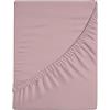 Zer0bed, Lenzuolo Sotto con Angoli Singolo Tinta Unita 100% Cotone ANGOLO MAXI 30CM, 1 Piazza, Rosa, 90x200