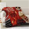 NuKuNsKf Coperta a tema cinema, regalo per donne, ragazze, ragazzi, uomini, cinema, stampa popcorn, regalo per bambini, adulti, adolescenti, compleanno, Natale, decorazione per casa, divano, morbida e