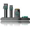 VGR 3 in 1 Set Tagliacapelli Uomo Professionale Contiene Macchinetta per Capelli, Rifinitore e Rasoio per Capelli, Dotato di Motore Potenziato, Display a LED, Base di Ricarica e Custodia, Nero