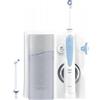 Oral-B Idropulsore Oral Health Center per la pulizia delicata degli spazi interdentali, ricarica per spazzolino da denti, 1 punta di ossigeno, 4 getti d'acqua, 5 modalità, bianco