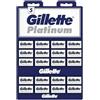 Gillette 100 Gillette Platinum lamette di sicurezza a doppio filo, 20 X 5
