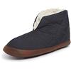 Dearfoams Heritage Warm Up Bootie, Pantofole Uomo, Nylon Nero, Medium