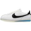 Nike Cortez, Sneaker Donna, Bianco Nero Lt Foto Blu Vela, 37.5 EU