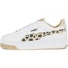 PUMA Women's Fashion Shoes CARINA STREET ANIMAL Trainers & Sneakers, PUMA WHITE-GRANOLA-PUMA BLACK, 37