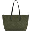 LIEBESKIND BERLIN Pelle borsa shopper Monogram Shopper Green verde scuro