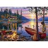 AveJoys Puzzle da 1000 pezzi, per adulti, tramonto sul lago, 70 x 50 cm, puzzle per adulti, gioco educativo, sfida, giocattolo da 1000 pezzi, per adulti e bambini