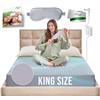 ECOHEAL Earth Grounding Fitted Sheet King Size Gray with 12% Silver Fiber & 4% Silk & 84% Organic Cotton - Gray - Soft Earth Grounding Well Bed Sheets - Grounded Conductive Bed Sheets for Better Sleep