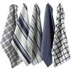 DII Set Strofinacci, Cotone, Blu Nautico, 18x28