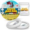 Super Bau Bau 2 Collare Antiparassitario per Cani di Alta Qualità - Antipulci per Cani, Antiparassitario Cani, Antizecche e Anti Zanzare, Impermeabile, Efficace 14 Mesi, 65cm per Cani oltre 8kg