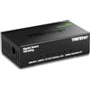TRENDnet, TEG-S50G, Mini switch GREENnet Gigabit a 5 porte, witch di rete Ethernet da tavolo in metallo, senza ventola, nero