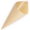 BambooMN - Coni in legno usa e getta per alimenti e antipasti - 12,7 x 5,1 cm - 100 Pezzi