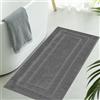 GRANNY SAYS Tappeto Bagno 60x120 cm, Tappetino Bagno Antiderapant, Tappetino Vasca Antiscivolo, Tappeto da Bagno Grande, Tappeto Antiscivolo Bagno, Passatoia Bagno Grigio Scuro