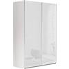 Composad | Armadio della Linea SYSTEMA, Armadio a 2 Ante Scorrevoli, Camera da Letto, (LxAxP) 150x223x67 cm, Colore Bianco Laccato, Made in Italy