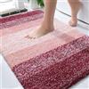 OLANLY Tappeto da bagno 76 x 50 cm, tappeto da bagno in microfibra extra morbido e assorbente, retro in gomma, ad asciugatura rapida, lavabile in lavatrice, per pavimento del bagno, vasca, doccia e