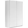 Composad | Armadio della Linea SYSTEMA, Armadio a 2 Ante Scorrevoli, Camera da Letto, Dimensioni (LxAxP) 150x223x67 cm, Colore Bianco Top Matt, Made in Italy