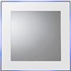 Croydex-Specchio Illuminato Oakley, in Metallo, Colore: Bianco