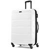 Samsonite Omni Pc Hardside Valigia Espandibile con Ruote Spinner, bianco, Checked-Large 28-Inch, Omni Pc Hardside Valigia Espandibile Con Ruote Spinner
