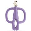 Matchstick Monkey, Original Teether & Gel Applicator, Antimicrobial Silicone Teething Toys for Baby, Easy to Grip, BPA Free, 3 Months Old+, 10.5 cm, Purple Monkey