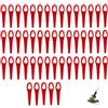 Icyowls 50 PCS Set di Lame di Ricambio PA6 Compatibili per Tagliabordi GE-CT 18 Li, Lame in Plastica Accessori, Lame di Ricambio per Tagliabordi a Batteria