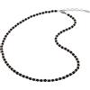 Breil, Collezione Black Onyx, Collana Uomo di Ispirazione Marinara, Sfere in Onice Nero e Acciaio Specchiato IP Gold, Pratica Chiusura a Moschettone, Dimensioni 50-52 cm, Nero e Rose Gold