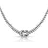 Louis Ciocchetti dal 1887- Collana Argento 925 Con Nodo, Regolabile, Nodo Simbolico per Amore, Amicizia e Infinito ideale per regalo San Valentino, made in italy