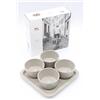 Staub® Set di 4 ciotole da dessert in ceramica [21,5 cm x 21,5 cm), con panno di pulizia Fiduciashop, TAPAS-SET 4ER