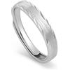 Meissa Anelli di Nozze in Argento 925 - Anelli Promessa Regolabili da 3,0 mm e 4,0 mm per Lui e per Lei, per Matrimonio, Fidanzamento e San Valentino, 3.0mm di larghezza