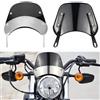 DREAMIZER Parabrezza per Moto Schermo Antivento Premium Durevole Universale per Cruiser, Moto da Touring e Sportive 5'' - 7'' Fari Moto.