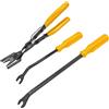 JNNJ 3 Pezzi Pinza Clip Auto per Rivetti e Pannelli, Giallo | Acciaio Resistente, Impugnatura Ergonomica, Design A Leva, Facile Accesso Agli Spazi Stretti, Utensili Per Manutenzione Auto