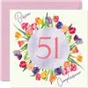Stuff4 51° Biglietto Auguri Compleanno Donne