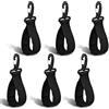SAVITA 6 Pezzi Clip per Pagaia per Kayak, Nylon Supporto per Canoa Accessori per Pagaia Accessori per Kayak Gonfiabili (Nero)