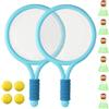 Zyluniy Racchetta tennis bambino, racchette da tennis bambini con 4 palline soft da allenamento e 6 volani, Set di Racchette da Tennis per Bambini, tennis soft sport indoor e outdoor